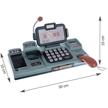 ИНТЕРАКТИВНЫЙ БОЛЬШОЙ КАССОВЫЙ АППАРАТ МАГАЗИН ЛЕНТОЧНЫЕ ВЕСЫ АКСЕССУАРЫ МИКРОФОН