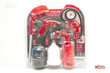 PROLINE Набор пневматических пистолетов со шлангом, 5 элементов