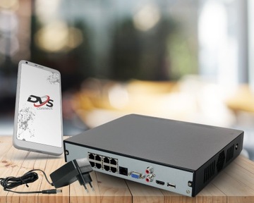 IP-регистратор видеонаблюдения с POE до 8 Мп, ONVIF DVS