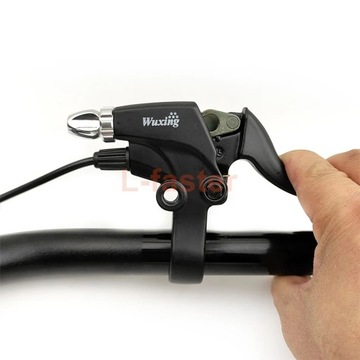 One Pair Electric Brake Lever With Rearview Mirror Hole M8 Black Cut Power