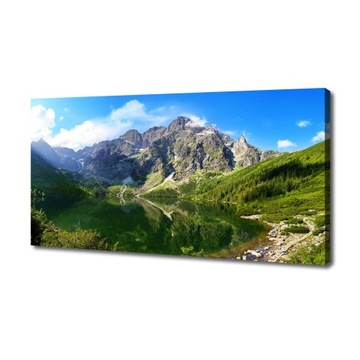 Foto obraz na płótnie Morskie oko Tatry 140x70 cm