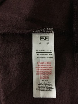 F&F klasyczna bakłażanowa bluza L *PW504*