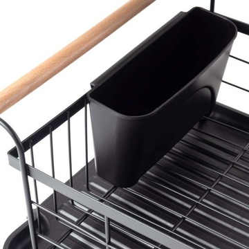 ПОДДОН ДЛЯ ПОСУДЫ И СТОЛОВЫХ ПРИБОРОВ ЧЕРНЫЙ Vilde 42,5 см x 29,5 см x 19 см