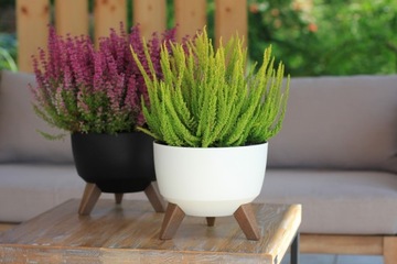 Чаша Roma цветочный горшок на ножках Ламела 290 Антрацит