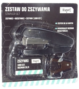 Zestaw do zszywania 3 el Kayet zszywacz zszywki