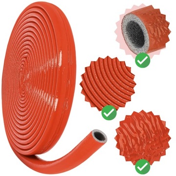 ИЗОЛЯЦИЯ ИЗОЛЯЦИЯ ДЛЯ ТРУБ PEX УГЛЕРОДНАЯ МЕДЬ FI 22/6мм КРАСНЫЙ КРУГ 10м