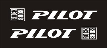 ROCK SHOX PILOT białe naklejki na amortyzator widelec 42-B