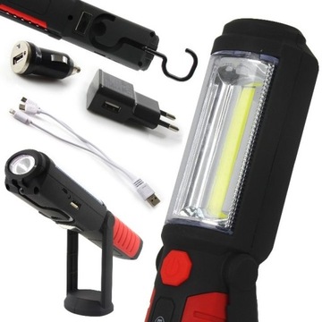 LAMPA LATARKA AKUMULATOROWA LED 3W POWERBANK