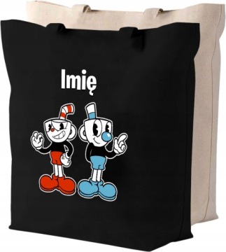 Torba bawełniana FILUŚ I KUBUŚ CUPHEAD + IMIĘ