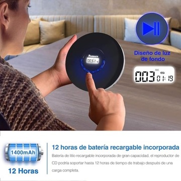 DISCMAN MP3-НАУШНИКИ ПОРТАТИВНЫЙ USB-ПЛЕЕР С ЖК-ПРИЕМОМ И СВЕТОДИОДНОЙ ПОДСВЕТКОЙ