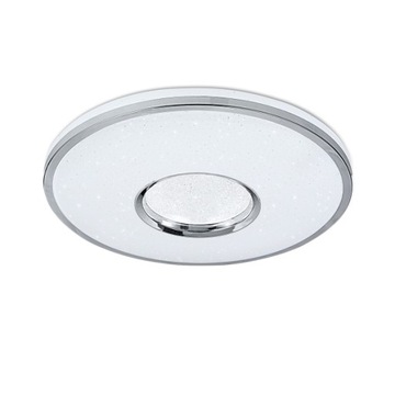 Plafon okrągły Polux 49 x 49 cm biały LEON LED 68W 7500 lm + pilot 50 cm