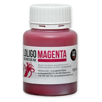 Atrament Loligo - 100 ml - SUBLIMACJA MAGENTA