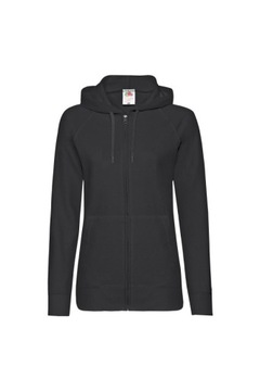 Fruit of the Loom Bluza Damska Rozpinana Hooded Sweat Jacket CZARNA rozm: M