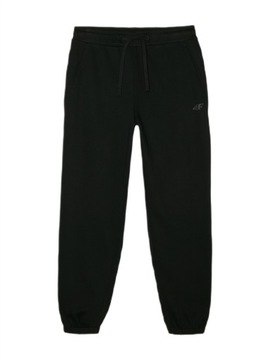 SPODNIE DRESOWE 4F MĘSKIE CZARNE BAWEŁNIANIE SPORTOWE JOGGERY r.XL