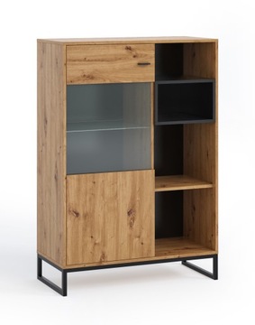 Nowoczesna witryna 90 OLIWER Dąb Artisan OV-14_B