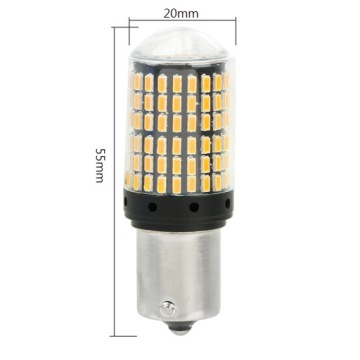 PY21W LED 144 SMD 4014 BAU15S CANBUS ОРАНЖЕВЫЙ