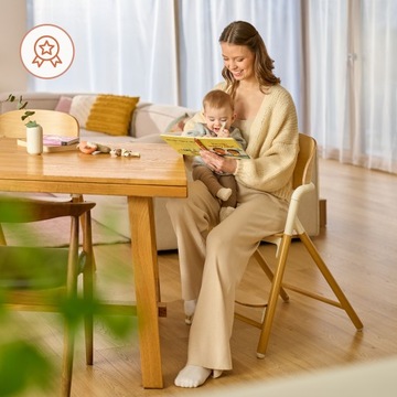 3IN1 деревянное кресло для кормления до 90 кг детей взрослые Lionelo Celia