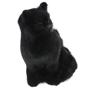 Моделирование животных Модель игрушки Фигурки Домашняя черная кошка