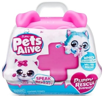 Piesek Pluszak powtarzający słowa + transporter 8 niespodzianek ZURU PETS
