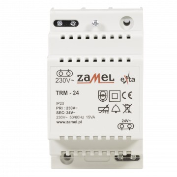 ZAMEL TRANSFORMATOR 230/24V 15VA TRM-24