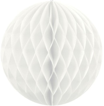 Шарик из папиросной бумаги S маленький 10 см БЕЛЫЙ украшение из папиросной бумаги