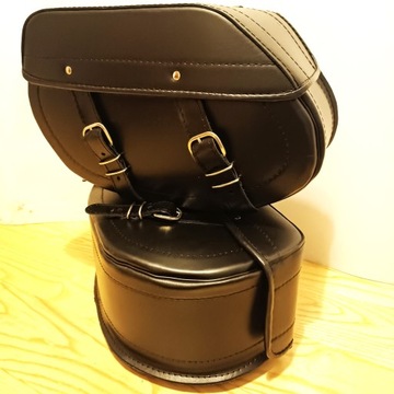 БОЛЬШИЕ БОКОВЫЕ САНИНИЦЫ ИЗ КОРОВЬЕЙ КОЖИ HARLEY DAVIDSON DYNA SOFTAIL TOURING QUALITY