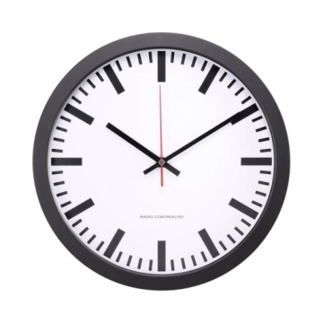 Zegar ścienny sterowany radiowo DCF77 automat 30cm