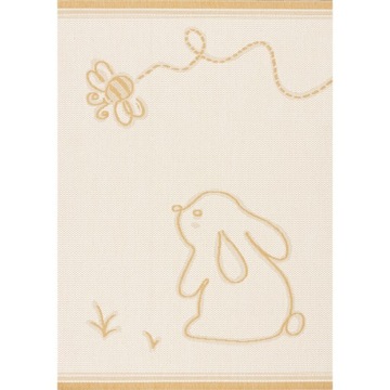 Yellow Tipi Dywan Rabbit and Bee 120x170