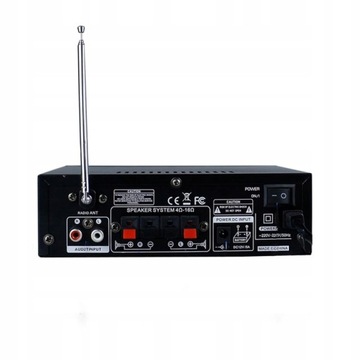 СТЕРЕО УСИЛИТЕЛЬ HIFI КАНАЛ 2.0 BLUETOOTH 5.0 С АНТЕННОЙ С FM-РАДИО 50 Вт