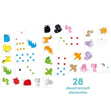 CzuCzu COLOR DOMINO Игра с картинками 28 деталей 2+