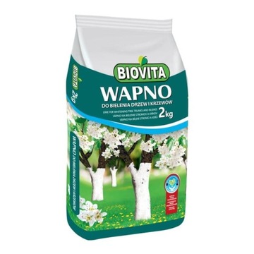 WAPNO OGRODNICZE DO BIELENIA DRZEW KRZEWÓW DO ODKWASZANIA GLEBY BIOVITA 2KG