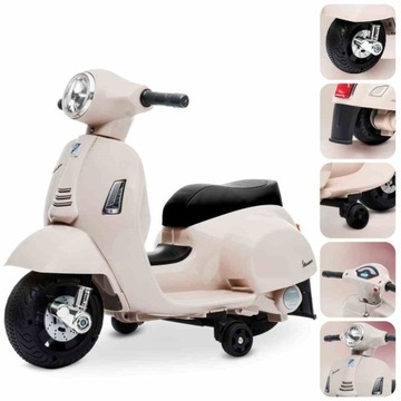 Jeździk akumulatorowy Scooter Vespa biały
