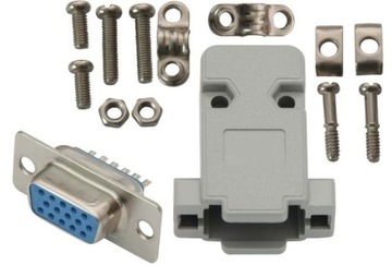 Gniazdo na kabel DB15 VGA SVGA monitorowe 15pin