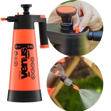 Ручной садовый опрыскиватель Venus Super 360 2 л QUAZAR