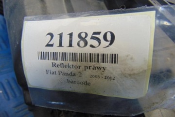 FIAT PANDA 2 SVĚTLOMET PRAVÝ