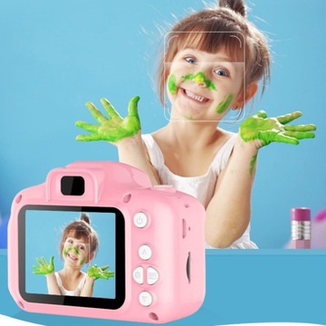 Aparat fotograficzny dla dzieci gry kamera cyfrowy karta pamięci