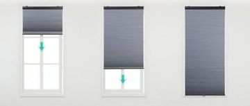 ШТОРЫ SEKEY DUO БЕЛО-СЕРЫЕ РАЗМЕР 130X150