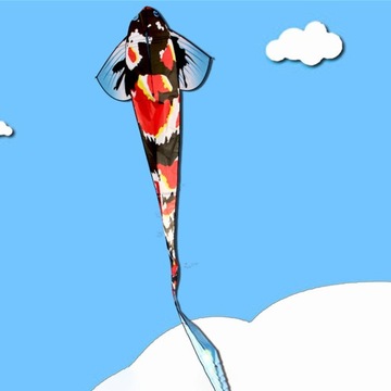 Воздушный змей Игрушка Активный отдых на свежем воздухе Красная рыба Кои Воздушный змей Подарки на день рождения Спортивный отдых