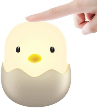 LAMPKA NOCNA DLA DZIECI LED SILIKON PREZENT pisklę lampy stołowe