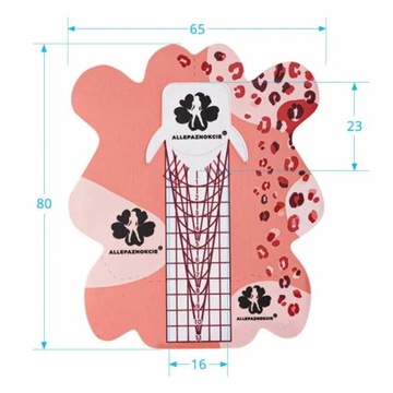 ШАБЛОНЫ 100 форм для ногтей POINT гель акрил гель