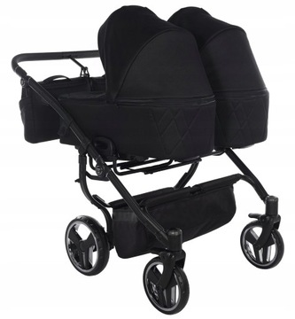 Junama Duo V3 wózek dla Dzieci Bliźniąt 2w1 Rodzeństwa 04 |wąski 78 cm!