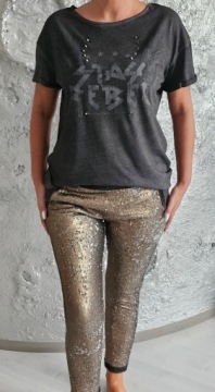 ПОЖАЛУЙСТА, итальянский спортивный костюм с пайетками, размер XL