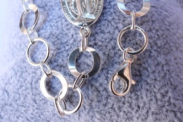 БРАСЛЕТ ДЛЯ НАПИТКОВ БОКОВАЯ МЕДАЛИТ, серебро ок. 7 г.