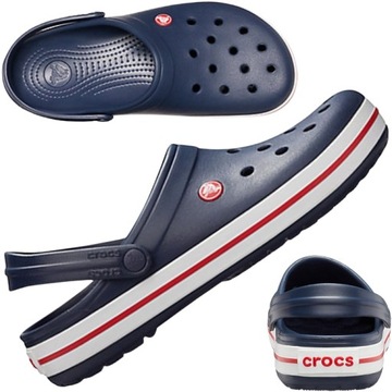 MĘSKIE SPORTOWE CHODAKI CROCS 11016 CROCBAND WYGODNE KLAPKI KROKSY r. 41-42