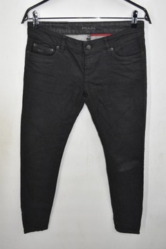 Prada Waxed zip denim jeans spodnie damskie 28/32