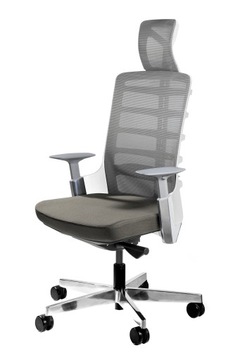 Fotel SPINELLY Brązowy Biurowy Krzesło Ergonomia