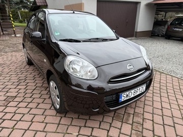 Nissan Micra IV Hatchback 5d 1.2 80KM 2011 Nissan Micra TYLKO 134tyśkm 1WŁAŚCICIEL 1.2B CLIMATRONIC 2011 ZADBANA Tekna, zdjęcie 2