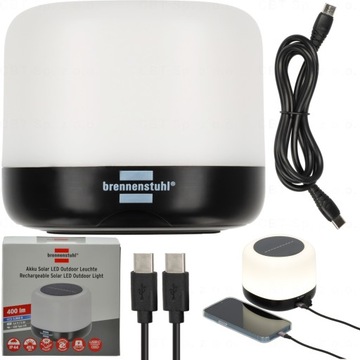 LAMPKA ZEWNĘTRZNA AKUMULATOROWA LED POWERBANK 400LM USB ROBOCZA WARSZTATOWA