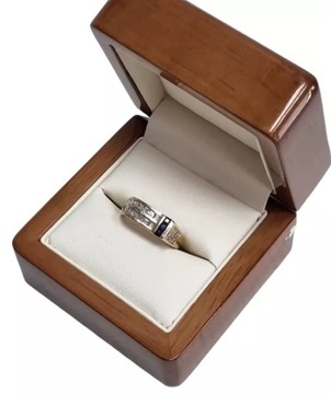 КОЛЬЦО С БРИЛЛИАНТАМИ И САПФИРАМИ 4.35G/585/R:11