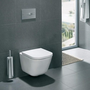 ПОДВЕСНОЙ УНИТАЗ Roca Gap Square без ободка белый A34647L000